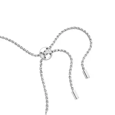 Resim Matrix Tennis bileklik, Karışık yuvarlak kesimler, Beyaz, Rodyum kaplama