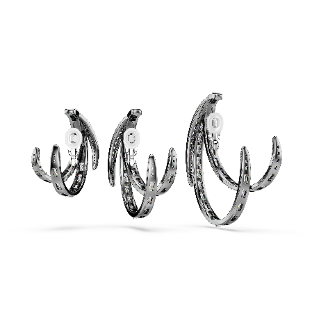 Resim The Vienna Collection Kulak Kelepçesi Seti (3), Tüy, Rutenyum kaplama