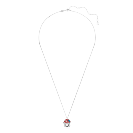 Resim Alice in Wonderland Kolye, Mantar, Kırmızı, Rodyum kaplama