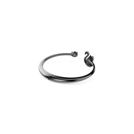 Resim Swan Bileklik, Kuğu, Siyah, Rutenyum kaplama