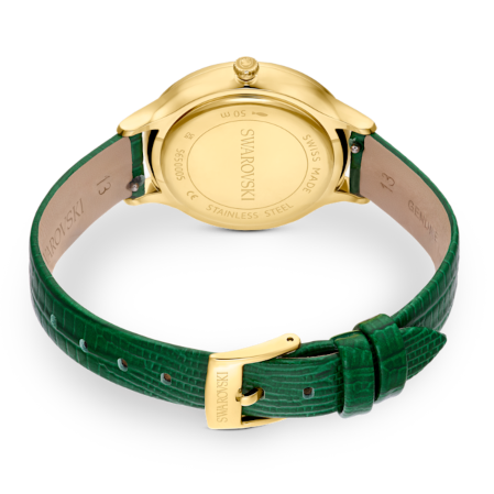 Resim Nova Saat, İsviçre Üretimi, Deri kayış, Yeşil, Altın rengi yüzey