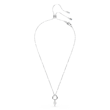 Resim Mesmera Kolye, Armut kesim, Beyaz, Rodyum kaplama