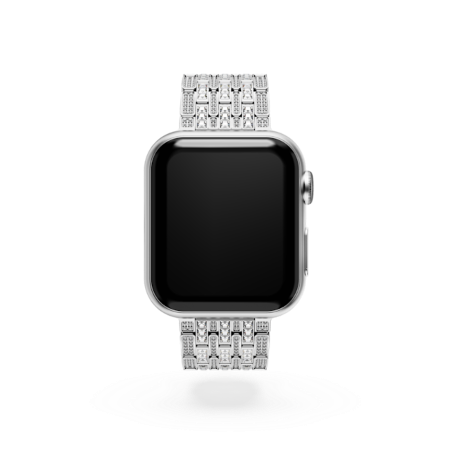 Resim Sparkling Prenses kordon, Apple Watch® 40 mm ve 41 mm ile uyumlu, Gümüş Rengi, Paslanmaz çelik