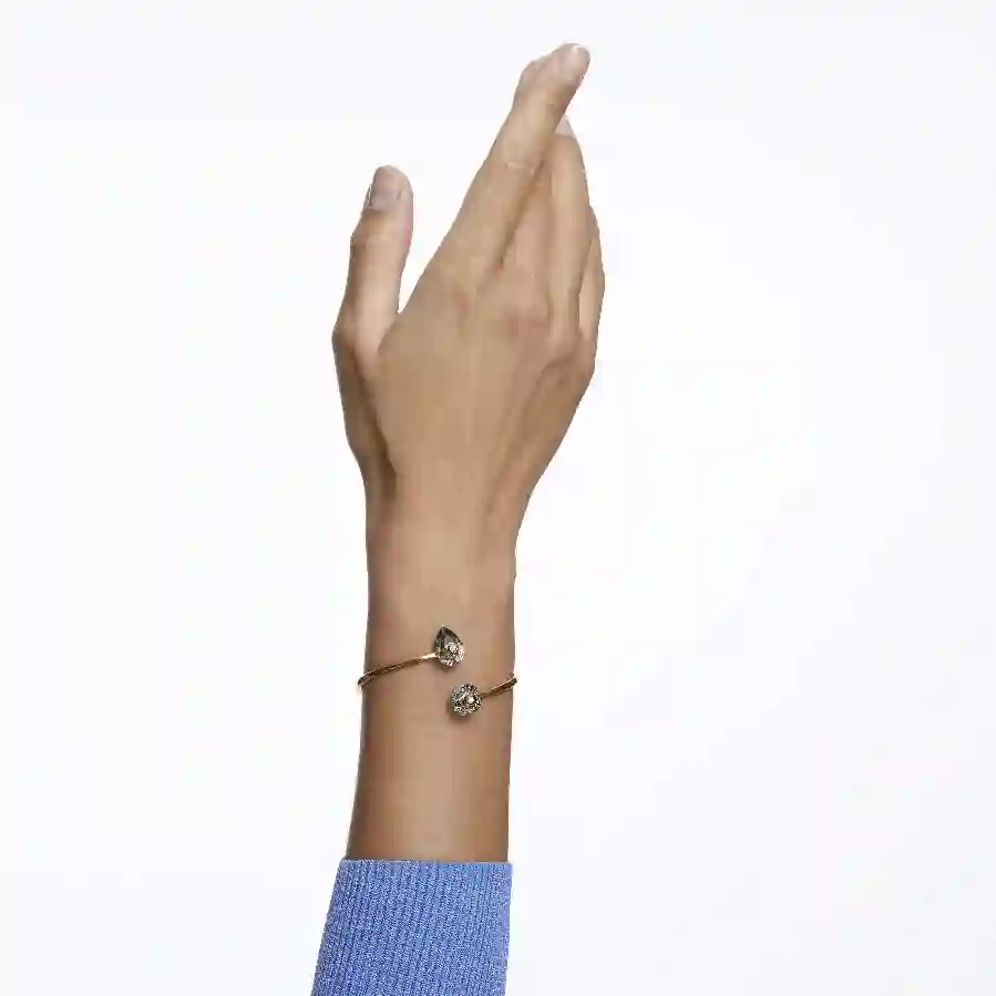 Resim Numina Bileklik, Karışık kesimler, Gri, Altın rengi kaplama