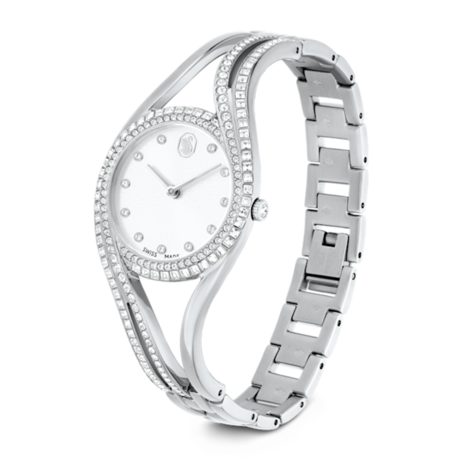 Resim Hyperbola Halka bileklik saat, İsviçre Üretimi, Gümüş rengi, Paslanmaz çelik