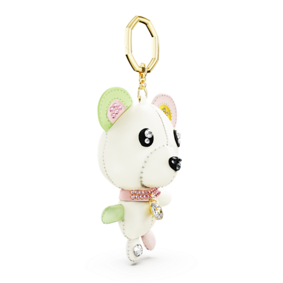 Resim Teddy Çanta Charm'ı, Ayıcık, Çok renkli, Altın rengi kaplama