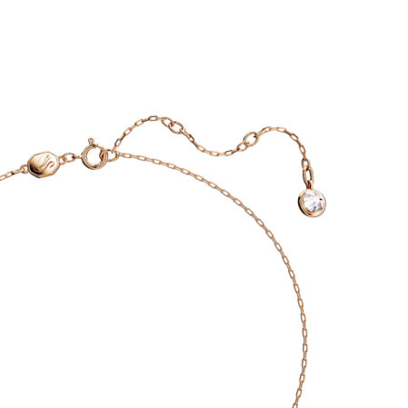 Resim Swarovski Iconic Swan Kolye, Kuğu, Küçük, Beyaz, Pembe altın rengi kaplama