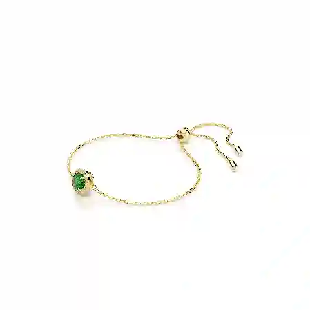 Resim Una Angelic Bileklik, Yuvarlak kesim, Pavé, Yeşil, Altın rengi kaplama