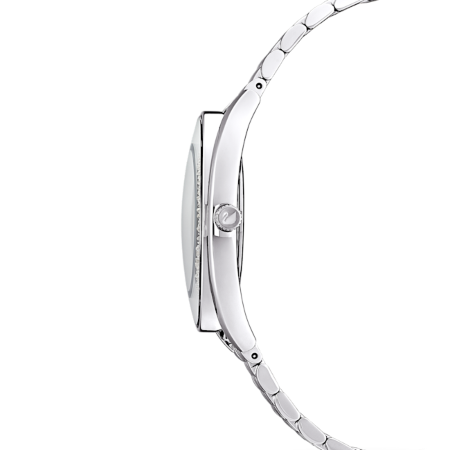 Resim Crystalline Aura Saat, İsviçre Üretimi, Metal bileklik, Gümüş Rengi, Paslanmaz çelik