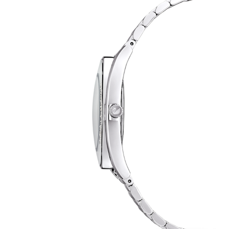 Resim Crystalline Aura Saat, İsviçre Üretimi, Metal bileklik, Gümüş Rengi, Paslanmaz çelik