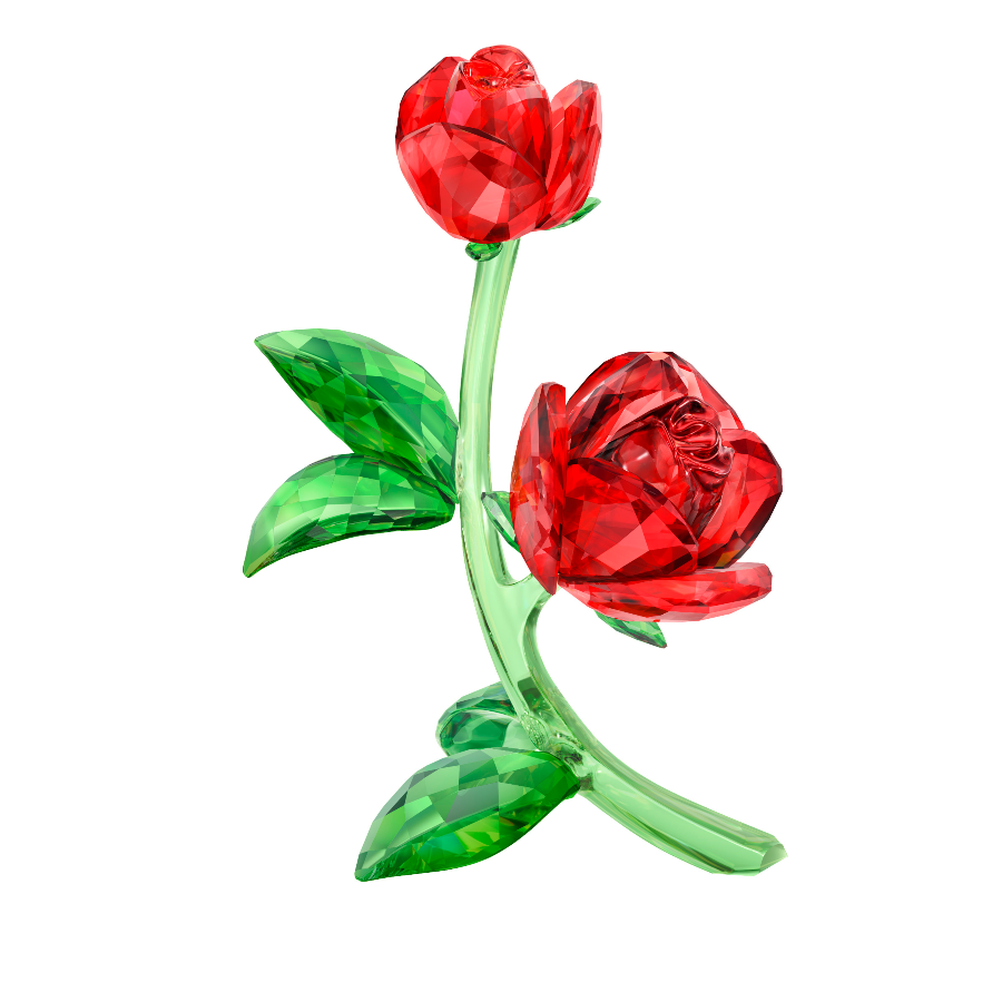 Resim Crystal Flowers Kırmızı Gül