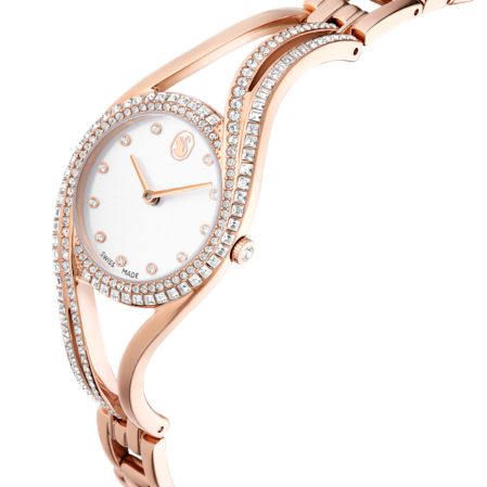 Resim Hyperbola Halka bileklik saat, İsviçre Üretimi, Rose Altın tonu, Pembe altın rengi yüzey