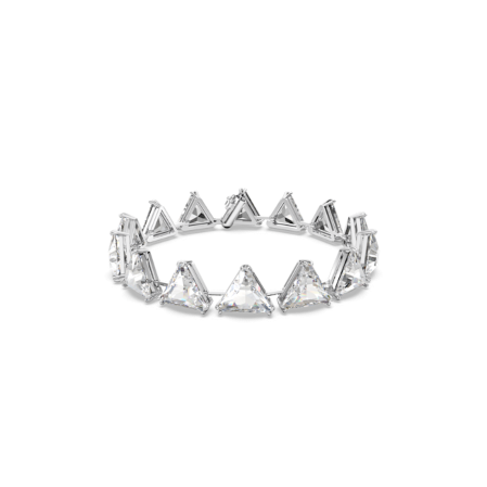 Resim Matrix Tennis bileklik, Üçgen kesim, Beyaz, Rodyum kaplama