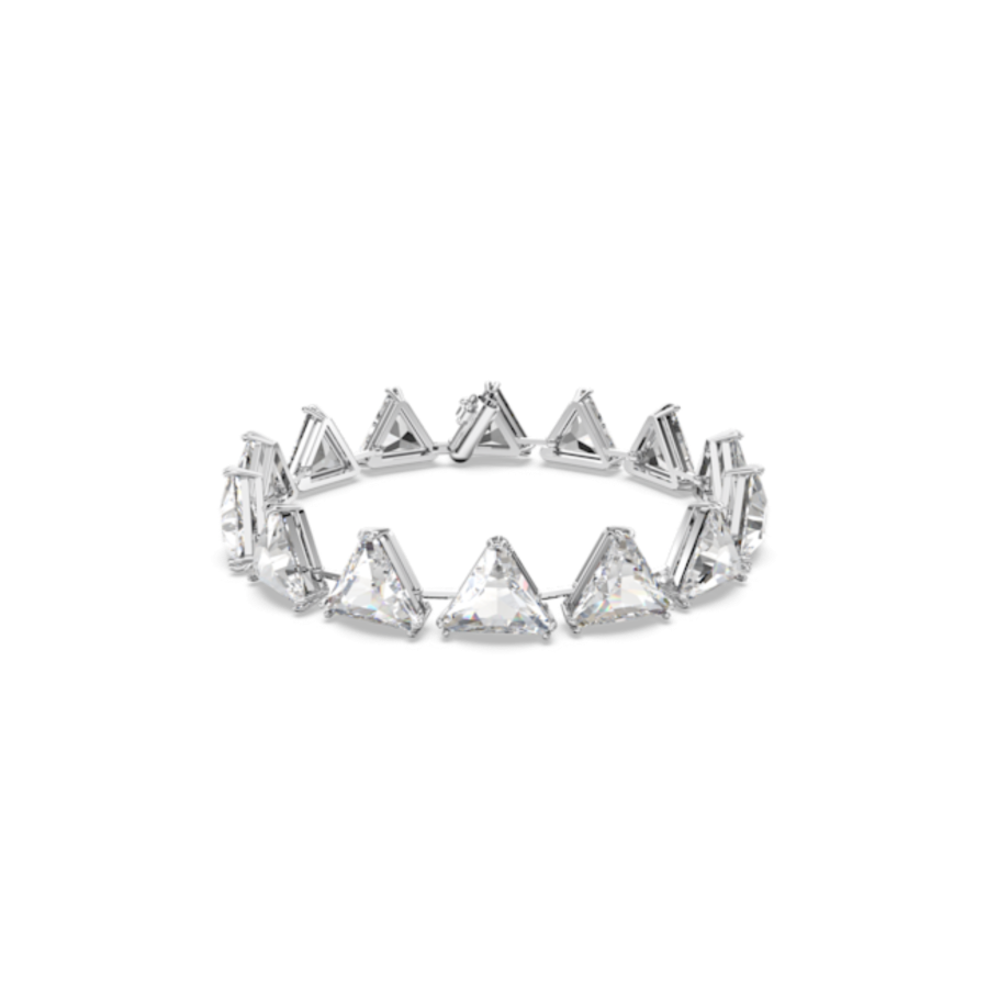 Resim Matrix Tennis bileklik, Üçgen kesim, Beyaz, Rodyum kaplama