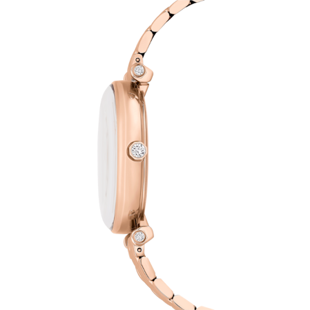 Resim Crystalline wonder Saat, İsviçre Üretimi, Metal bileklik, Rose Altın tonu, Pembe altın rengi yüzey