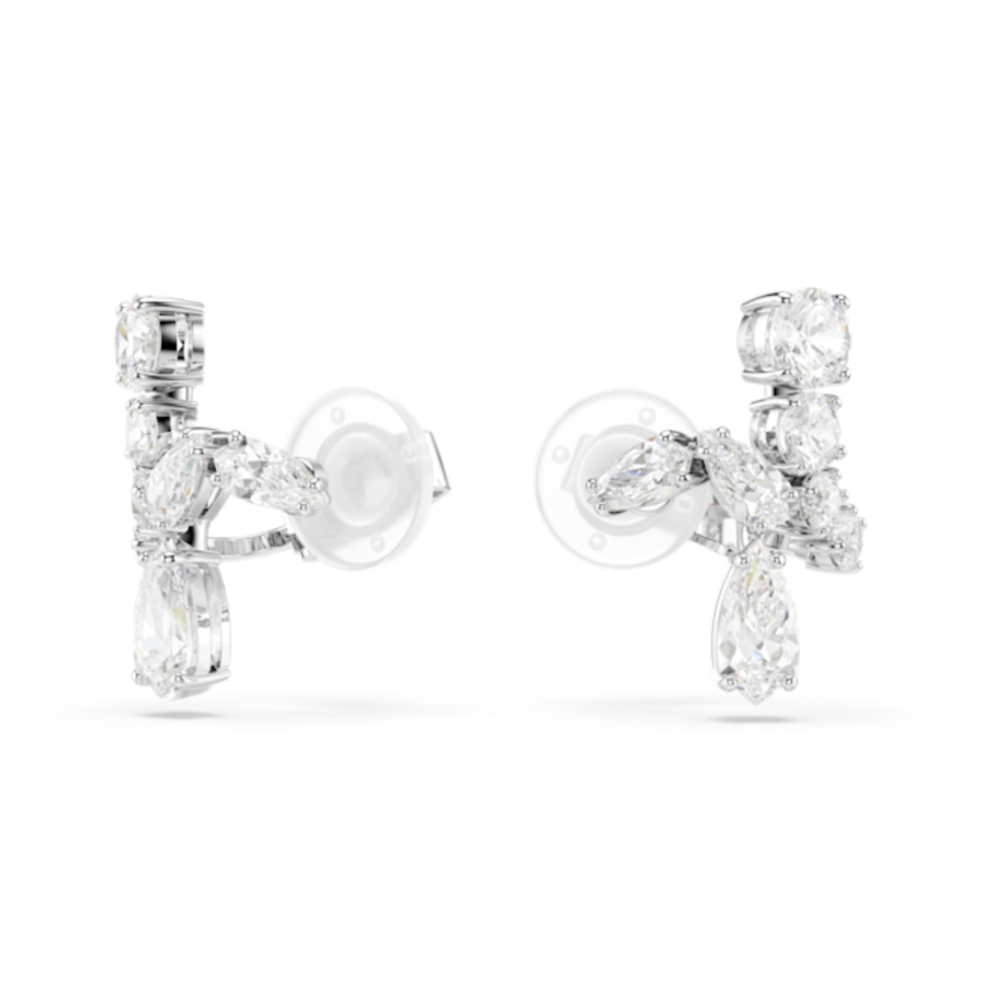 Resim Matrix Klipsli Küpeler, Karışık kesimler, Beyaz, Rodyum kaplama