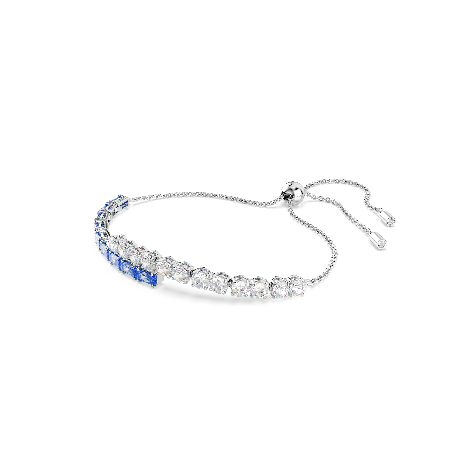 Resim Matrix Bileklik, Karışık kesimler, Mavi, Rodyum kaplama