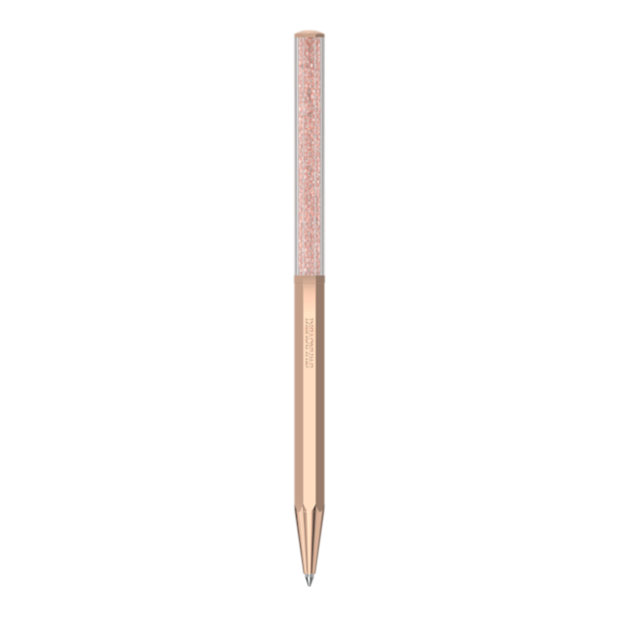 Resim Crystalline Tükenmez Kalem, Sekizgen şekil, Rose Altın tonu, Pembe altın rengi kaplama