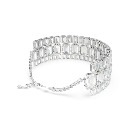 Resim Millenia Gerdanlık, Sekizgen kesim, Beyaz, Rodyum kaplama