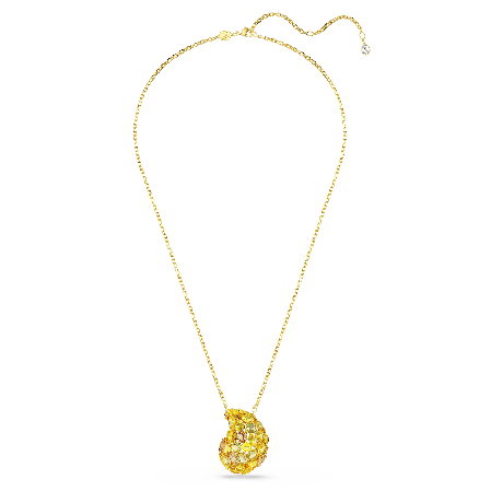 Resim Gema Kolye ve broş, Sarı, Altın rengi kaplama