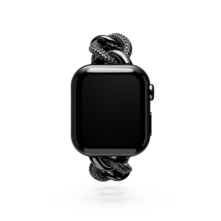 Resim Sparkling Zincir kordon, Apple Watch® 40 mm ve 41 mm ile uyumlu, Siyah, Siyah yüzey