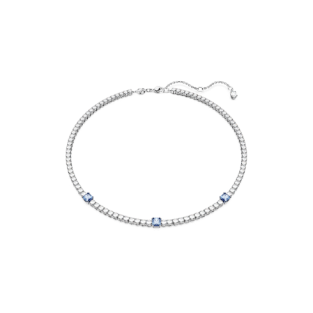 Resim Matrix Tennis Kolye, Karışık kesimler, Mavi, Rodyum kaplama