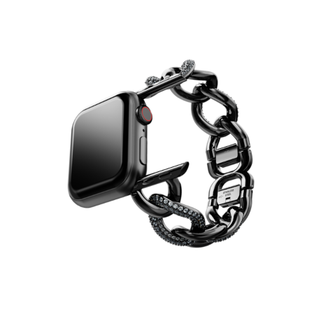 Resim Sparkling Zincir kordon, Apple Watch® 40 mm ve 41 mm ile uyumlu, Siyah, Siyah yüzey