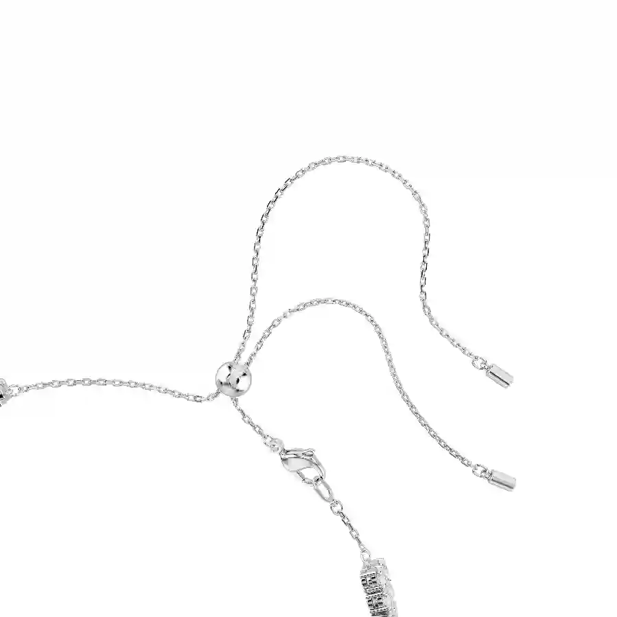 Resim Matrix Gerdanlık, Yuvarlak kesim, Beyaz, Rodyum kaplama