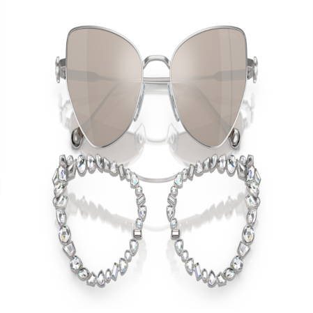 Resim 2’si 1 arada klipsli güneş gözlüğü, Çarpıcı, Kedi gözü modeli, SK7011, Beyaz