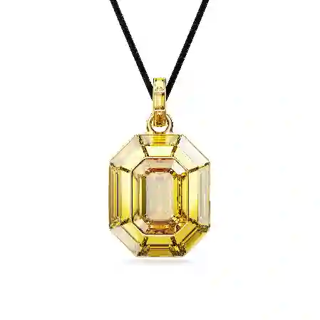 Resim Lucent Kolye, Sekizgen şekil, Sarı, Altın rengi kaplama