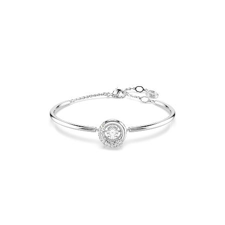 Resim Dextera Bileklik, Yuvarlak kesim, Beyaz, Rodyum kaplama