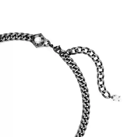 Resim Numina Kolye, Yuvarlak kesim, Beyaz, Rutenyum kaplama