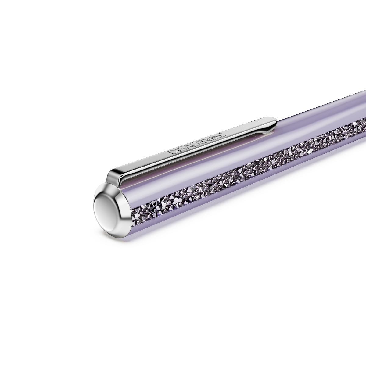Resim Crystal Shimmer Glide Tükenmez Kalem, Mor, Mor lakeli, krom kaplama