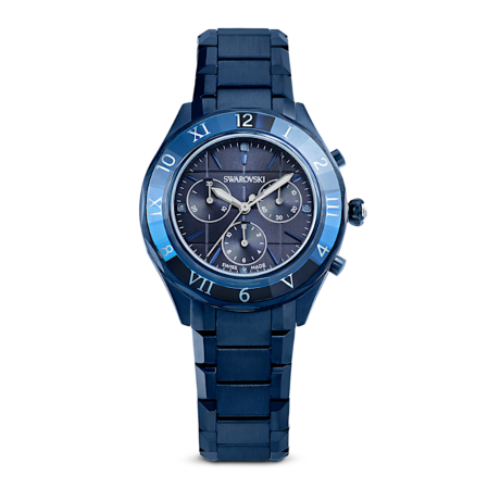 Resim Saat, 39 mm, İsviçre Üretimi, Metal bileklik, Mavi, Mavi yüzey