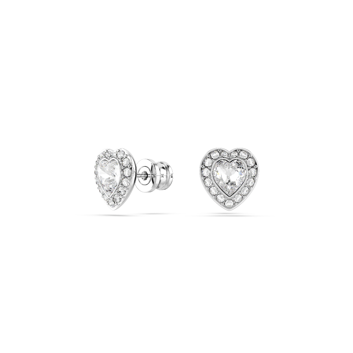 Resim Ariana Grande x Swarovski Set, Karışık kesimler, Kalp, Beyaz, Rodyum kaplama