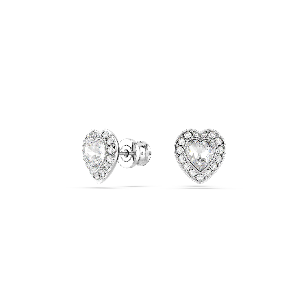 Resim Ariana Grande x Swarovski Set, Karışık kesimler, Kalp, Beyaz, Rodyum kaplama