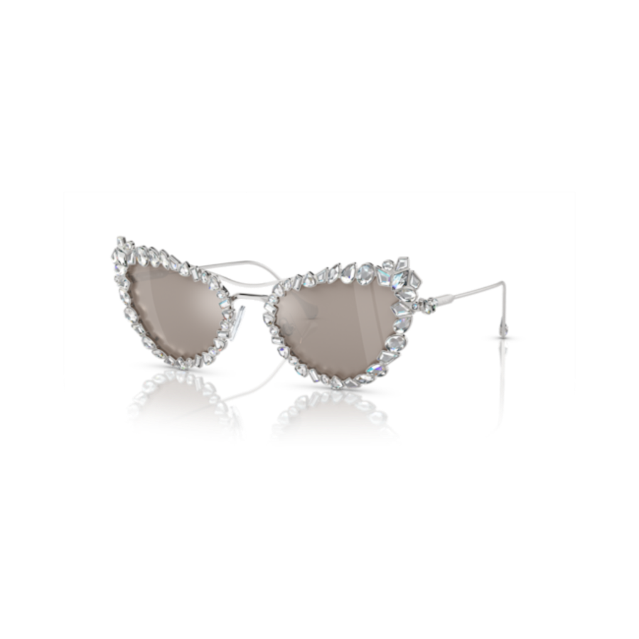 Resim 2’si 1 arada klipsli güneş gözlüğü, Çarpıcı, Kedi gözü modeli, SK7011, Beyaz