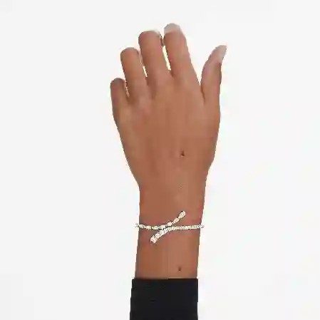 Resim Matrix Bileklik, Karışık kesimler, Beyaz, Rodyum kaplama