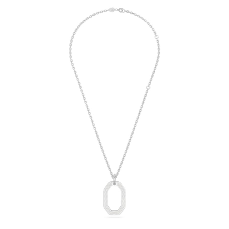 Resim Dextera Kolye, Sekizgen şekil, Orta, Beyaz, Rodyum kaplama