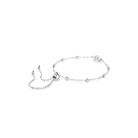 Resim Una Angelic Bileklik, Yuvarlak kesim, Beyaz, Rodyum kaplama