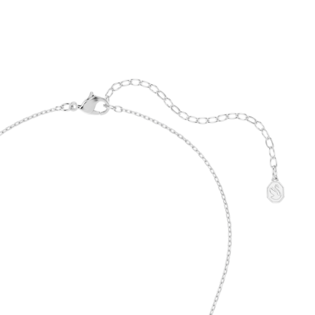 Resim Hyperbola Kolye, Yuvarlak kesim, Beyaz, Rodyum kaplama