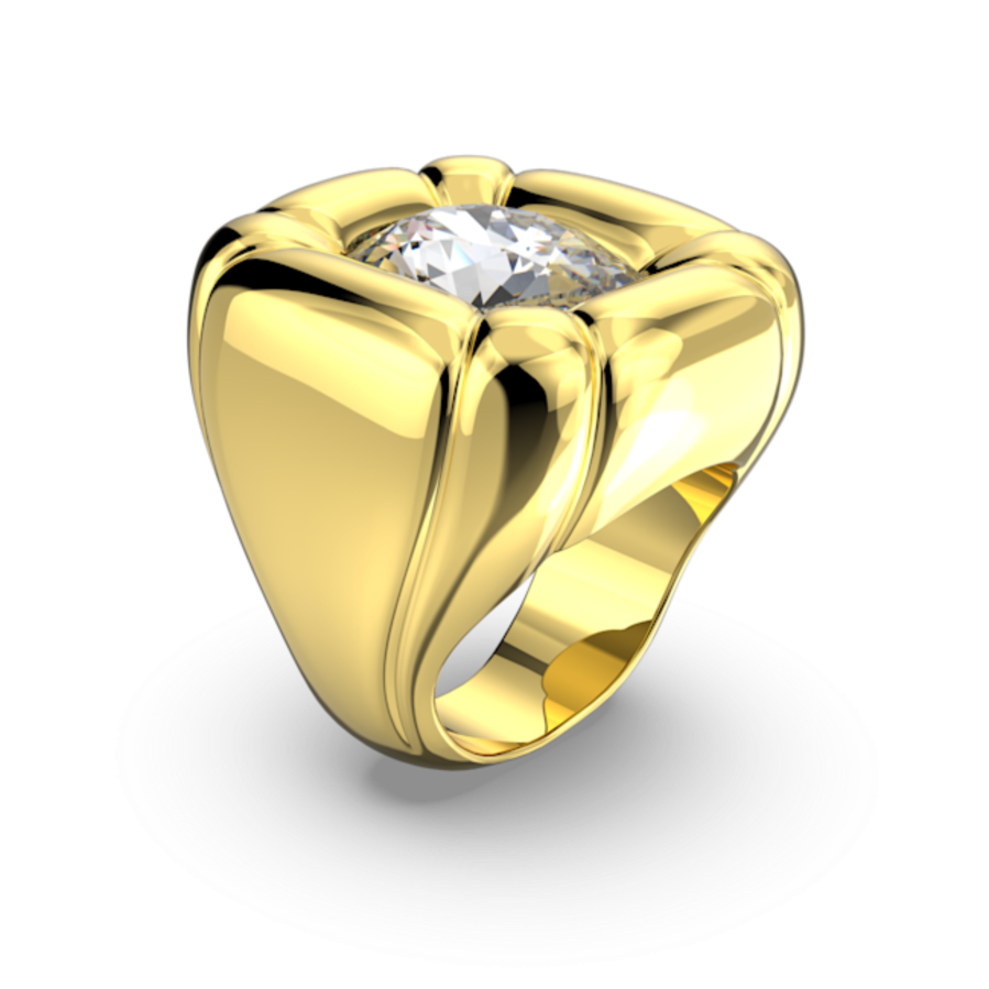 Resim Dulcis Kokteyl Yüzüğü, Yastık kesim, Altın Rengi, Altın rengi kaplama