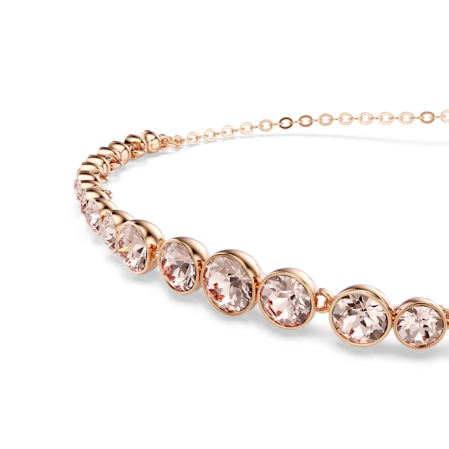 Resim Imber Emily Bileklik, Karışık yuvarlak kesimler, Pembe, Pembe altın rengi kaplama