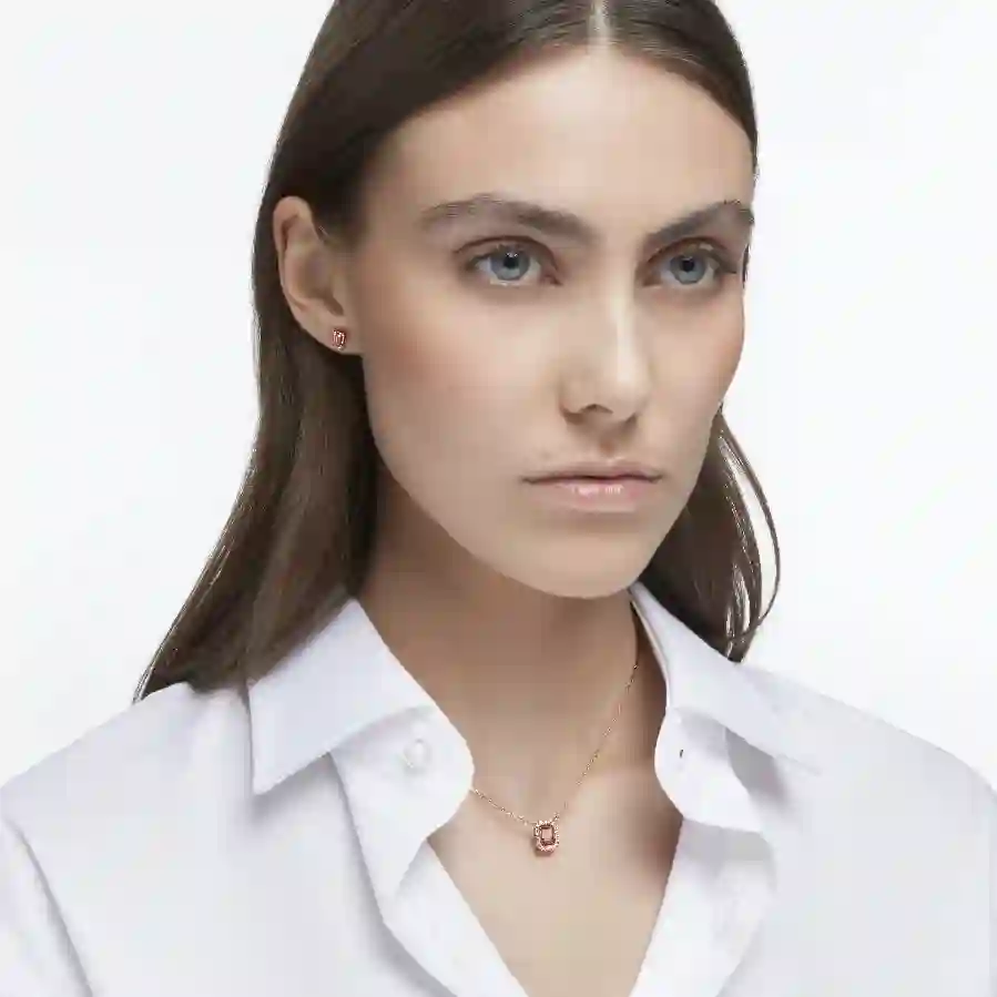 Resim Millenia Set, Sekizgen kesim, Pembe, Pembe altın rengi kaplama