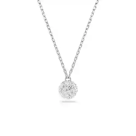 Resim Dextera Kolye, Yuvarlak kesim, Küre, Beyaz, Rodyum kaplama