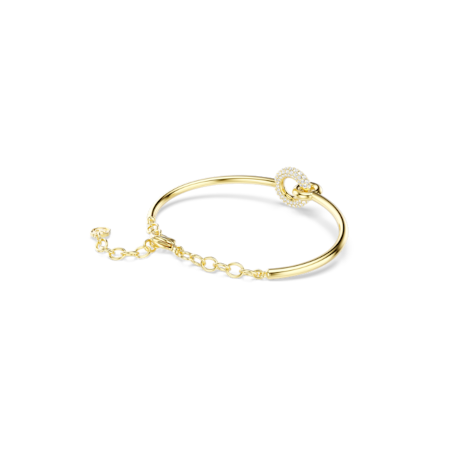 Resim Dextera Bileklik, Yuvarlak kesim, Beyaz, Altın rengi kaplama