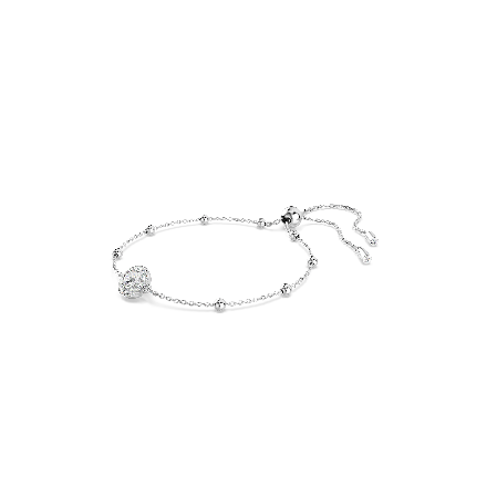 Resim Una Angelic Bileklik, Yuvarlak kesim, Beyaz, Rodyum kaplama