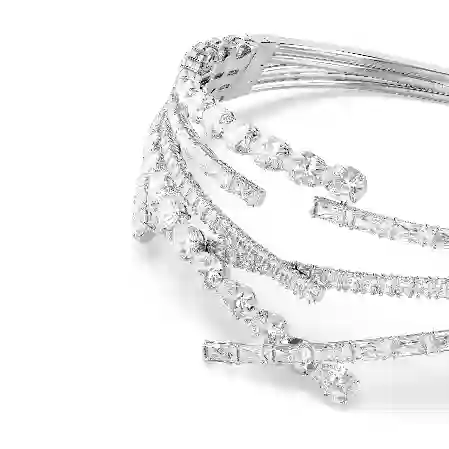 Resim Matrix Gerdanlık, Karışık kesimler, Beyaz, Rodyum kaplama