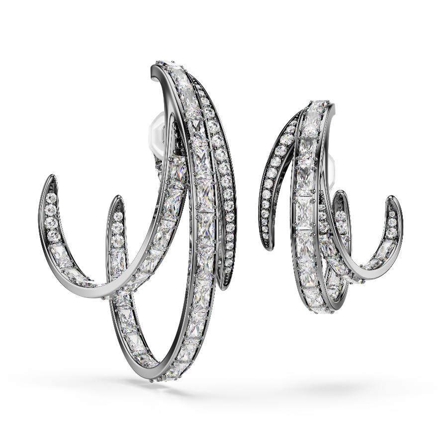 Resim The Vienna Collection Kulak Kelepçesi Seti (3), Tüy, Rutenyum kaplama