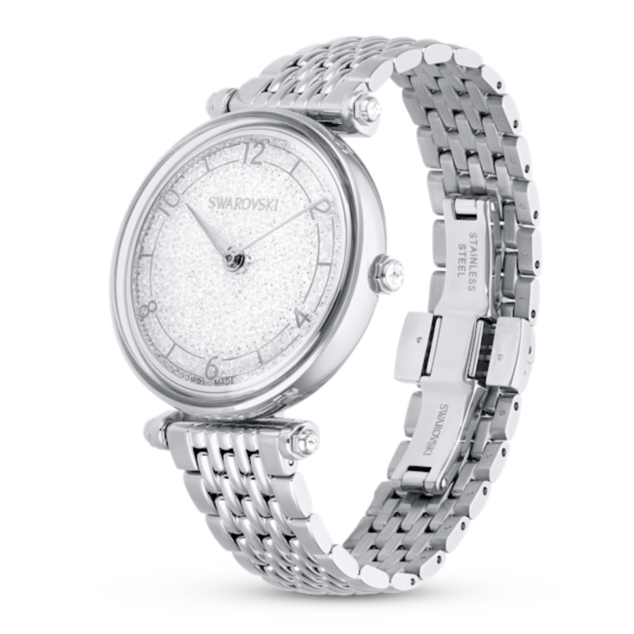 Resim Crystalline wonder Saat, İsviçre Üretimi, Metal bileklik, Gümüş Rengi, Paslanmaz çelik